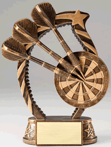 Superba FRECCETTE DART BOARD & Tier Trophy GOLD Tower Award-Gratis Incisione 3 Taglie 