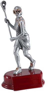 team lot of 15 male lacrosse silver resin  PDU 55562GS trophy award 6" size 